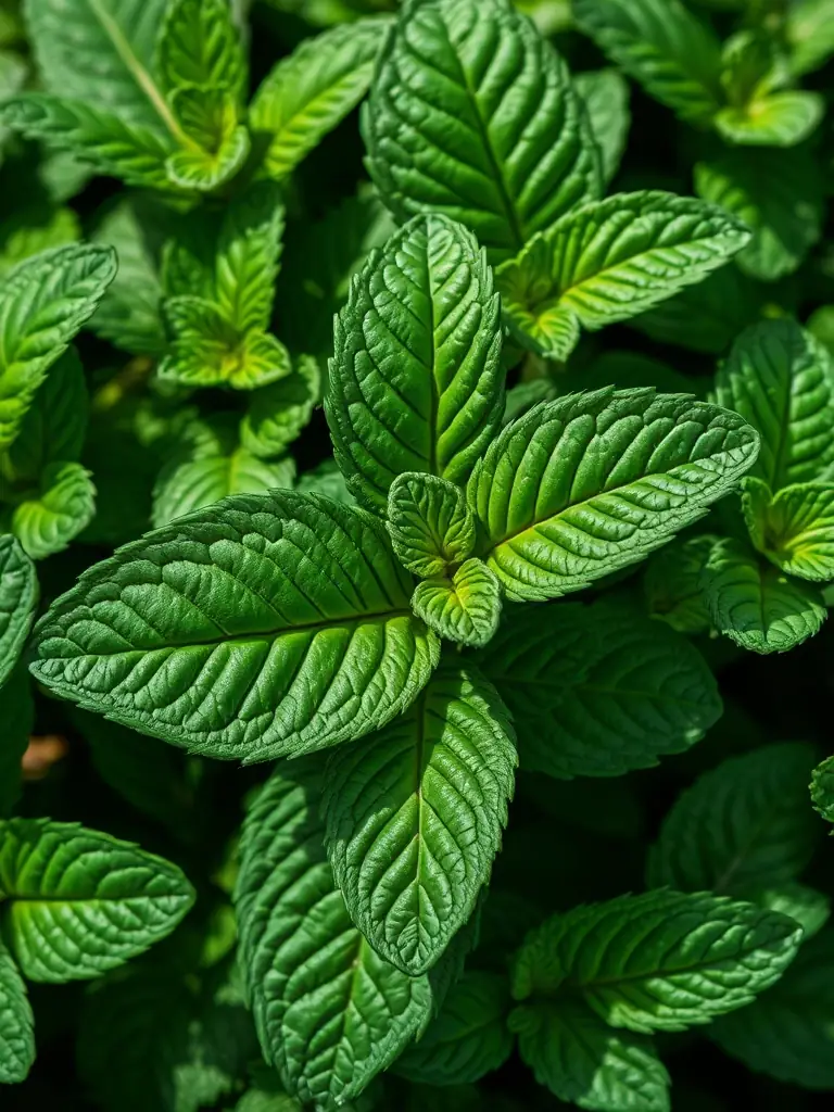 A refreshing image of a mint-flavored dog bone, highlighting its green color and clean appearance, set against a background of fresh mint leaves.